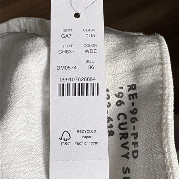 Size 36 (22W) J Crew Curvy Slim Denim Jeans Wide Leg ‘96 Vintage Inspired NWT - Picture 12 of 12